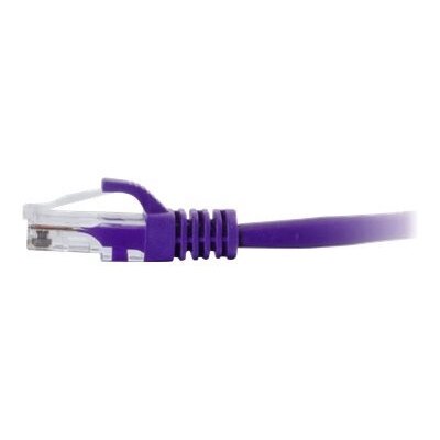 C2G 1ft Cat6 Snagless Unshielded (UTP) Ethernet Network Patch Cable - Purple - patch cable - 1 ft - purple