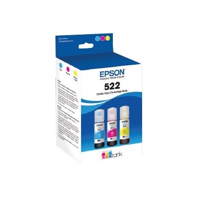 Epson EcoTank 522 Combo Pack - 3-pack - Ultra High Capacity - yellow, cyan, magenta - original - ink refill