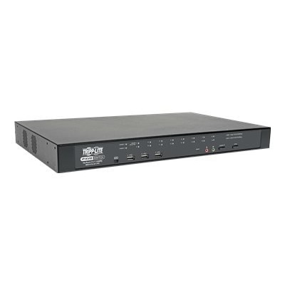16-port Tripp Lite 16-Port Cat5 KVM over IP Switch with Virtual Media - 1 Local & 1 Remote User, 1U Rack-Mount, TAA -...