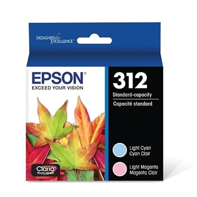 Epson T312 - 2-pack - light magenta, light cyan - original - ink cartridge