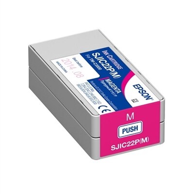 Epson SJIC22P(M) - Magenta - original - ink cartridge - for ColorWorks TM-C3500; TM C3500
