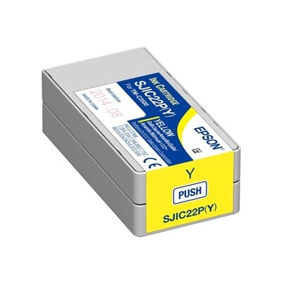Epson SJIC22P(Y) - yellow - original - ink cartridge
