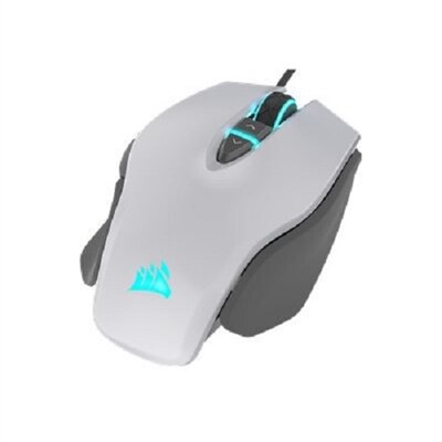 CORSAIR Gaming M65 RGB ELITE - Souris - optique - 8 boutons - filaire - USB - blanc