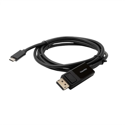 USB-C to DisplayPort Cable - USB C to DP Adapter - Active Cable (Male-to-Male) - 4K Compatible - 2M/6.6 ft - VisionTek