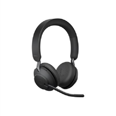 Jabra Evolve2 65 UC Stereo - Headset - on-ear - Bluetooth - wireless - USB - noise isolating - Black