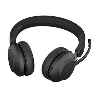 Jabra Evolve2 65 UC Stereo - Headset - on-ear - Bluetooth - wireless - USB-C - noise isolating - Black