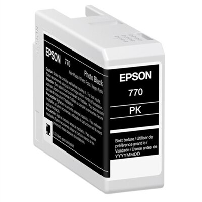Epson 770 - 25 ml - photo black - original - ink cartridge - for SureColor P700