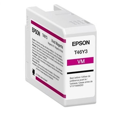 Epson T46Y - 50 ml - vivid magenta - original - ink cartridge - for SureColor P700, P900