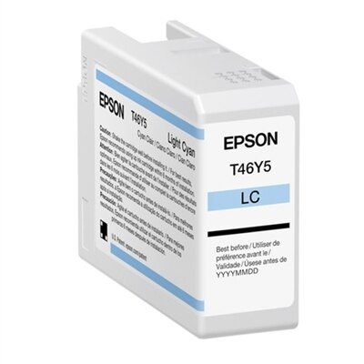 Epson T46Y - 50 ml - light cyan - original - ink cartridge - for SureColor P900