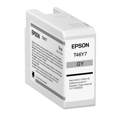 Epson T46Y - 50 ml - gray - original - ink cartridge - for SureColor P700, P900