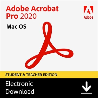 Download Acrobat Pro 2020 MAC Student and Teacher Edition 1 User