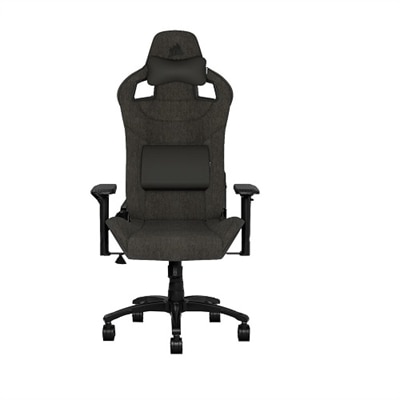 Image of CORSAIR T3 RUSH - Chair - armrests - T-shaped - tilt - swivel - fabric - charcoal