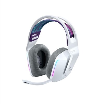 Logitech G733 LIGHTSPEED Wireless RGB Gaming Headset - Headset - 7.1 channel - full size - 2.4 GHz - wireless - white