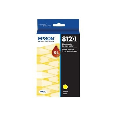 Epson T812XL - XL - yellow - original - ink tank - for WorkForce Pro WF-7820, WF-7840
