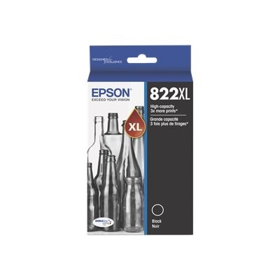 Epson 822XL - High Capacity - black - original - ink cartridge - for WorkForce Pro WF-3820, WF-4820, WF-4830