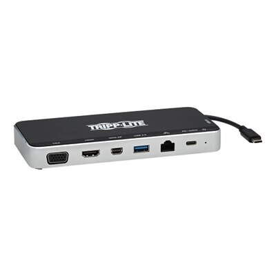 Tripplite Tripp Lite USB C Docking Station Hub USB Dock Triple Display 4K HDMI VGA USB A/C Gbe - station d'accueil - VGA, HDMI,...