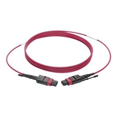 Tripp Lite MTP/MPO Multimode Patch Cable, 12 Fiber, 40/100 GbE, 40/100GBASE-SR4, OM4 Plenum-Rated (F/F), Push/Pull Ta...