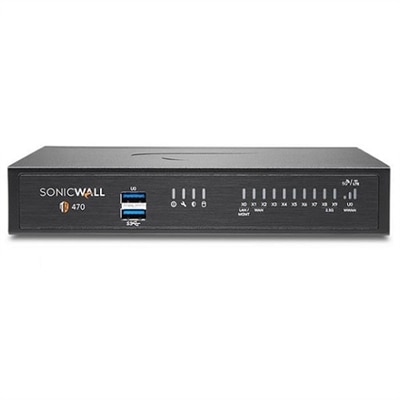 SonicWall TZ470 - Threat Edition - security appliance - GigE, 2.5 GigE - SonicWALL Secure Upgrade Plus Program (3 years option) - desktop
