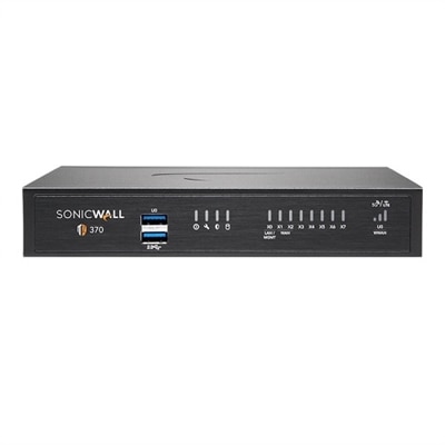 SonicWall TZ370 - Essential Edition - security appliance - with 1 year TotalSecure - GigE - desktop