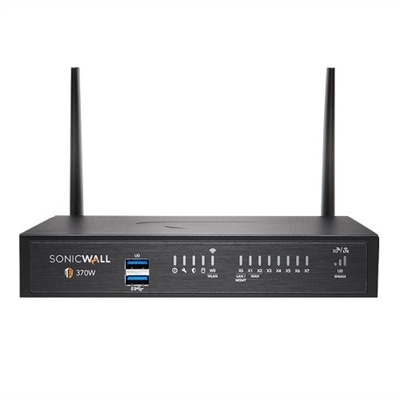 SonicWall TZ370W - Security appliance - GigE, 802.11ac Wave 2 - Wi-Fi - 2.4 GHz, 5 GHz - desktop