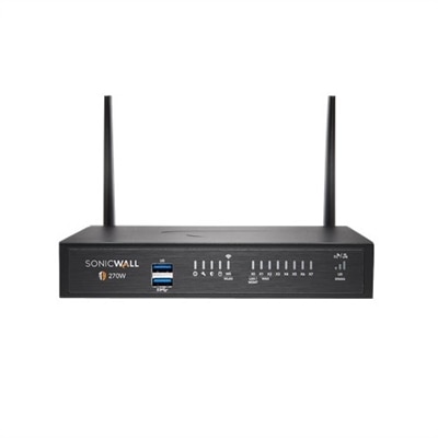 SonicWall TZ270W - Essential Edition - security appliance - GigE, 802.11ac Wave 2 - Wi-Fi - 2.4 GHz, 5 GHz