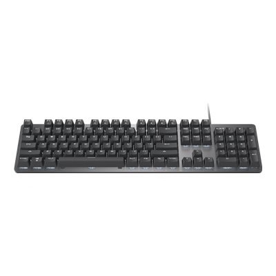 Logitech K845 Mechanical Illuminated Corded Aluminum Keyboard TTC Switches - Red (Linear) - keyboard