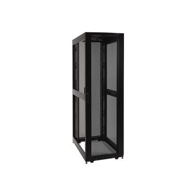 Tripp Lite 45U Extra-Deep Server Rack - 48 in. (1219 mm) Depth, Doors & Side Panels Included - Rack - black - 45U