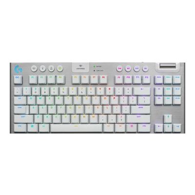 Logitech Gaming G915 TKL - Keyboard - backlit - USB, Bluetooth, LIGHTSPEED - key switch: GL Tactile - white