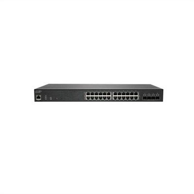 SonicWall Switch SWS14-24FPOE - Switch - managed - 24 x 10/100/1000 (PoE+) + 4 x 10 Gigabit SFP+ - rack-mountable - PoE+ (410 W)