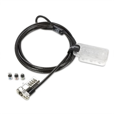 Kensington Universal 3-in-1 Combination Laptop Lock - Resettable - Security cable lock - 6 ft