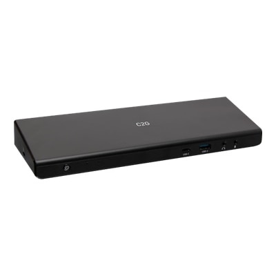 C2G USB-C® 12-in-1 Triple Display Docking Station with HDMI®, DisplayPort™, Ethernet, USB - TAA Compliant