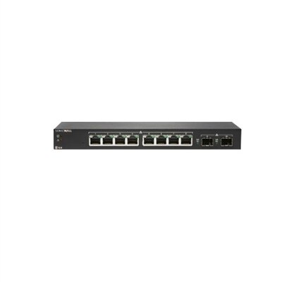 SonicWall Switch SWS12-8 - Switch - managed - 8 x 10/100/1000 + 2 x Gigabit SFP - desktop - with 3 years 24x7 Support