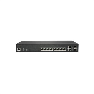 SonicWall Switch SWS12-10FPOE - Switch - managed - 10 x 10/100/1000 (PoE+) + 2 x Gigabit SFP - desktop - PoE+ (130 W) - with 1 year 24x7 Support
