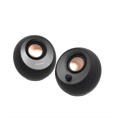 Creative Pebble V3 - Speakers - for PC - wireless - Bluetooth - USB - 8 Watt (total) - black