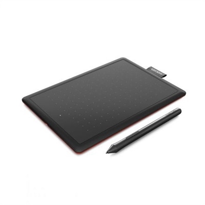 Wacom One by Wacom Small Pen Tablet - Black, Red