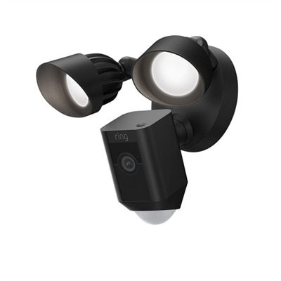 Ring Floodlight Cam Wired Plus with motion-activated 1080p HD video, Black (2021 release)