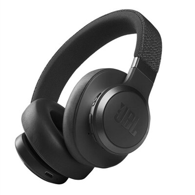 JBL LIVE 660NC - Headphones with mic - full size - Bluetooth - wireless, wired - active noise canceling - 3.5 mm jack - black