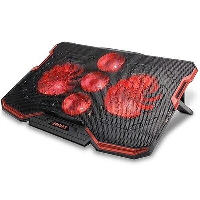 ENHANCE Cryogen ENGXC20100RDWS Laptop Cooling Stand, USB Connectivity, Red