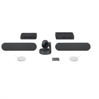 Logitech Rally Plus Videoconferencing Kit - 4K - White Mic Pods