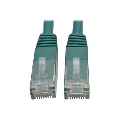 Tripp Lite Premium Cat5/Cat5e/Cat6 Gigabit Molded Patch Cable, 24 AWG, 550 MHz/1 Gbps (RJ45 M/M), Green, 6 ft. - Patch cable - RJ-45 (M) to RJ-45 (M)