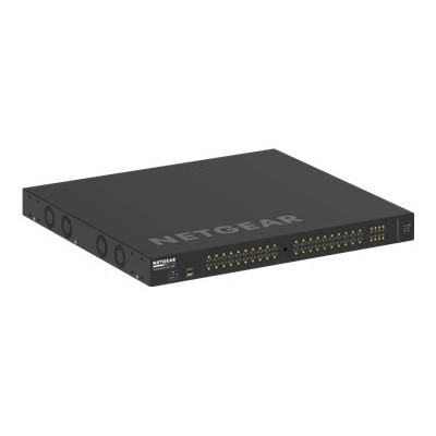 NETGEAR AV Line M4250-40G8XF-PoE+ - Switch - L3 - managed - 40 x 10/100/1000 (PoE+) + 8 x 1 Gigabit / 10 Gigabit SFP+ - side to side airflow - rack