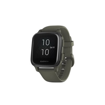Garmin Venu Sq Music Edition Moss Sport Watch With Band Silicone Moss Wrist Size: 4.92 In 7.48 In Display 1.3 Bluetooth, Wi