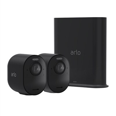 Arlo Ultra 2 - Gateway + camera(s) - wireless (802.11b, 802.11g, 802.11n, 802.11ac, Bluetooth 4.2 LE) - 2 camera(s) - black