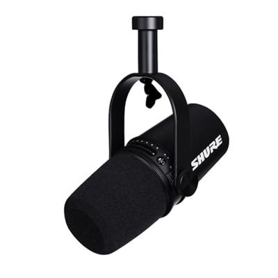 Shure MV7 - Microphone - USB - black - TeamSpeak Certified