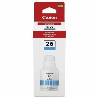 Canon GI 26 C - 132 ml - cyan - original - ink refill - for MAXIFY GX6020, GX7020