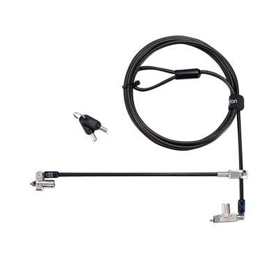Slim N17 2.0 Keyed Dual Head Laptop Lock for Wedge-Shaped Slots