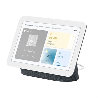 Google Nest Hub 2nd Gen - Smart Home Display - Smart Home Control with Google Assistant - Smart Speaker with Screen - charcoal