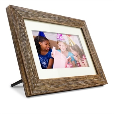 Aluratek Distressed Wood ADPFD10F - Digital photo frame - 10