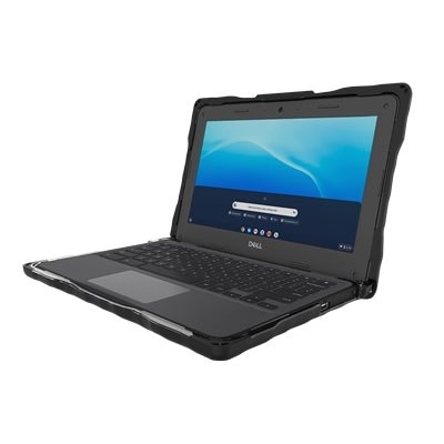 Gumdrop DropTech Series Clamshell - Notebook shield case - rugged - black, transparent - for Dell Chromebook 3100, 3110