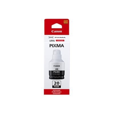 Canon GI 20 PGBK - 170 ml - black - original - ink refill - for PIXMA G5020 MegaTank, G6020 MegaTank